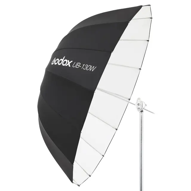 Godox Parabolic Umbrella UB-130W White Paraply Hvit Deep utgave 130cm 