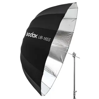Godox Parabolic Umbrella UB-165S Silver Paraply S&#248;lv Deep utgave 165cm