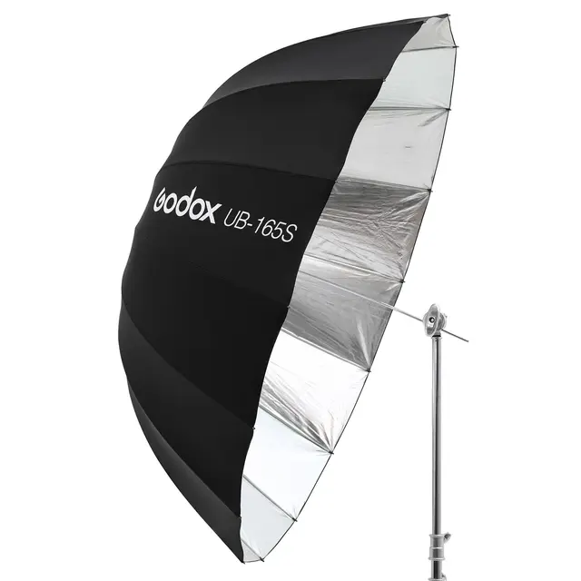 Godox Parabolic Umbrella UB-165S Silver Paraply Sølv Deep utgave 165cm 