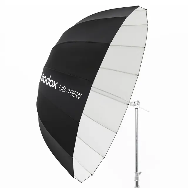 Godox Parabolic Umbrella UB-165W White Paraply Hvit Deep utgave 165cm 