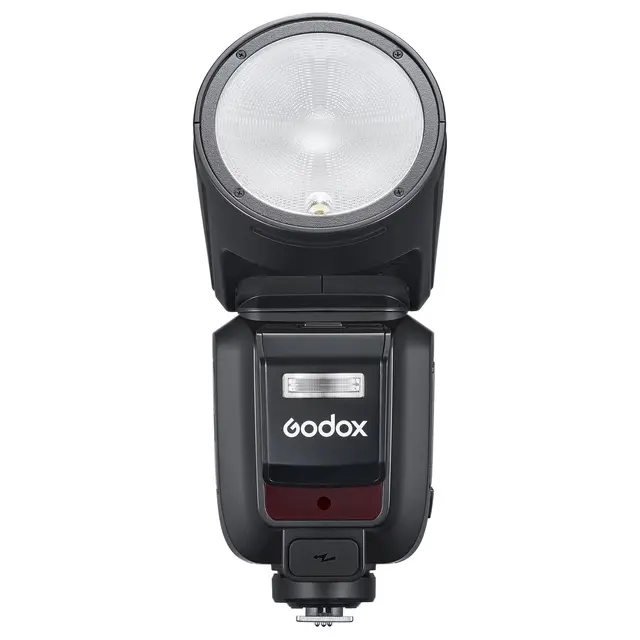 Godox V100 TTL Speedlite for Nikon Kamerablits med rundt hode. Nikon TTL 