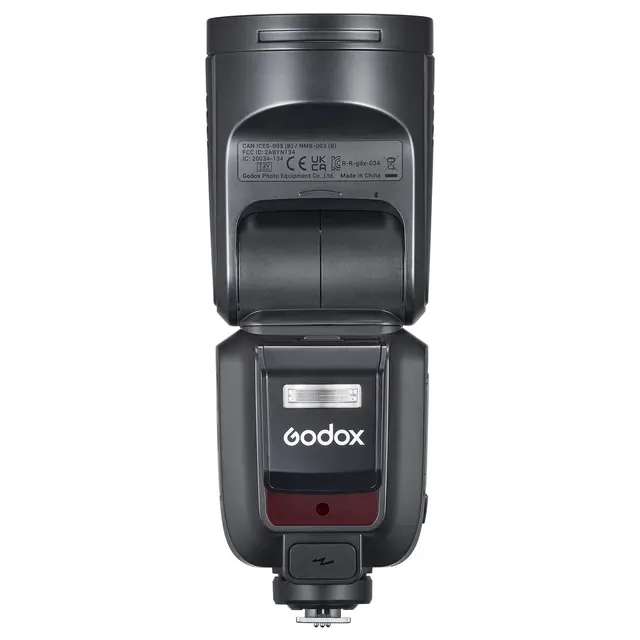 Godox V100 TTL Speedlite for Nikon Kamerablits med rundt hode. Nikon TTL 