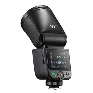 Godox Speedlite V1 Mid Fujifilm TTL Kamerablits med rundt hode