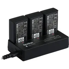 Godox VC26T Multi-Battery Charger for V1 Plass til å lade 3stk VB26 batterier