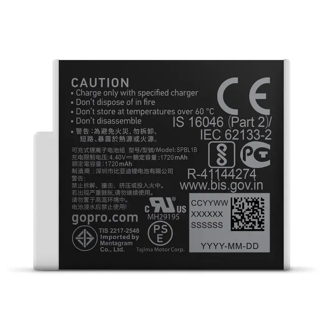 GoPro Enduro Rechargeable Battery Oppladbart batteri til HERO 12/11/10/9 