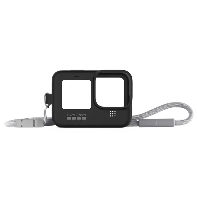 GoPro Sleeve + Lanyard Black For HERO 9/10/11/12  Black 