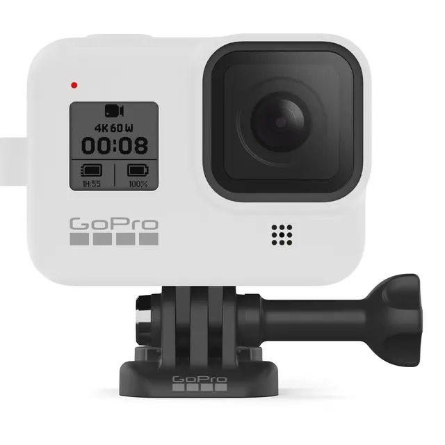 GoPro Sleeve + Lanyard White Hot HERO8 Black 