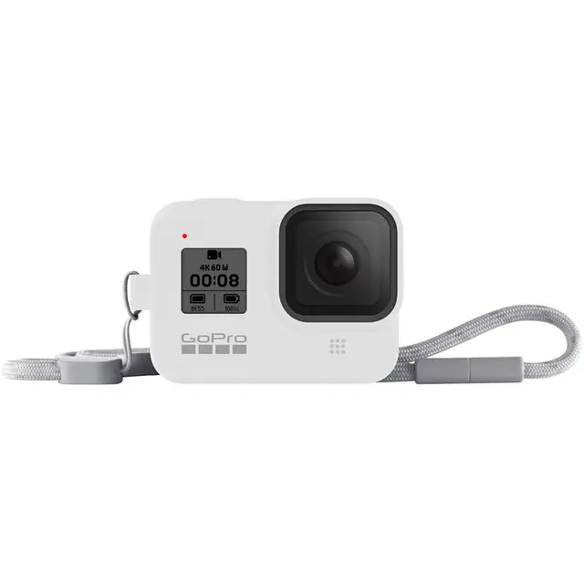 GoPro Sleeve + Lanyard White Hot HERO8 Black 