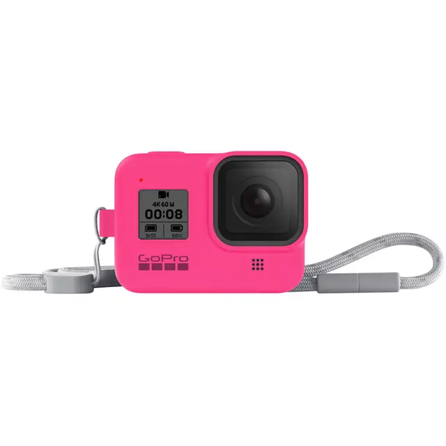 GoPro Sleeve + Lanyard Electric Pink HERO8 Black 