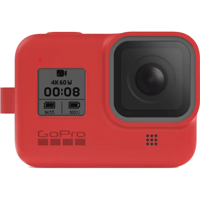 GoPro Sleeve + Lanyard Firecracker Red HERO8 Black 