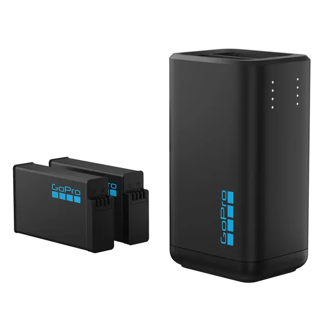 GoPro Dual Battery Charger for MAX2 Med 2 Enduro-batterier 