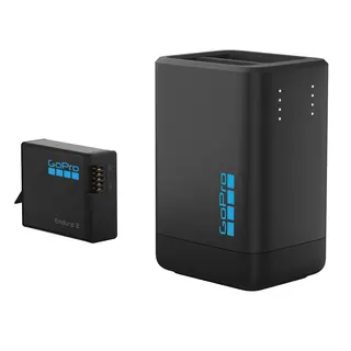 GoPro Dual Battery Charger/Enduro 2 Batt For MISSION 1 Series + HERO13 Black