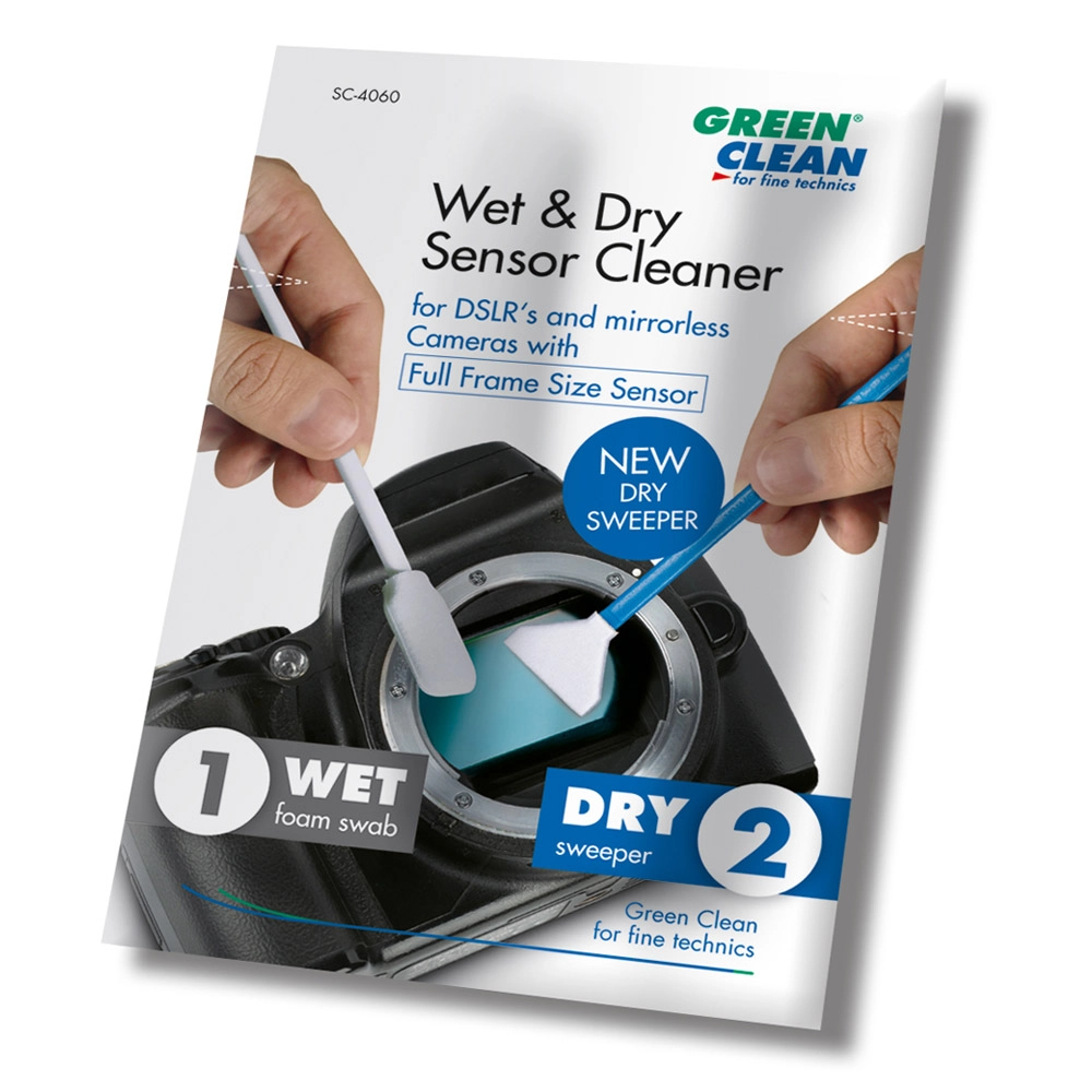 Green Clean Wet & Dry Sensor Cleaner 100 100pk Sensor Swab for Full Frame sensor