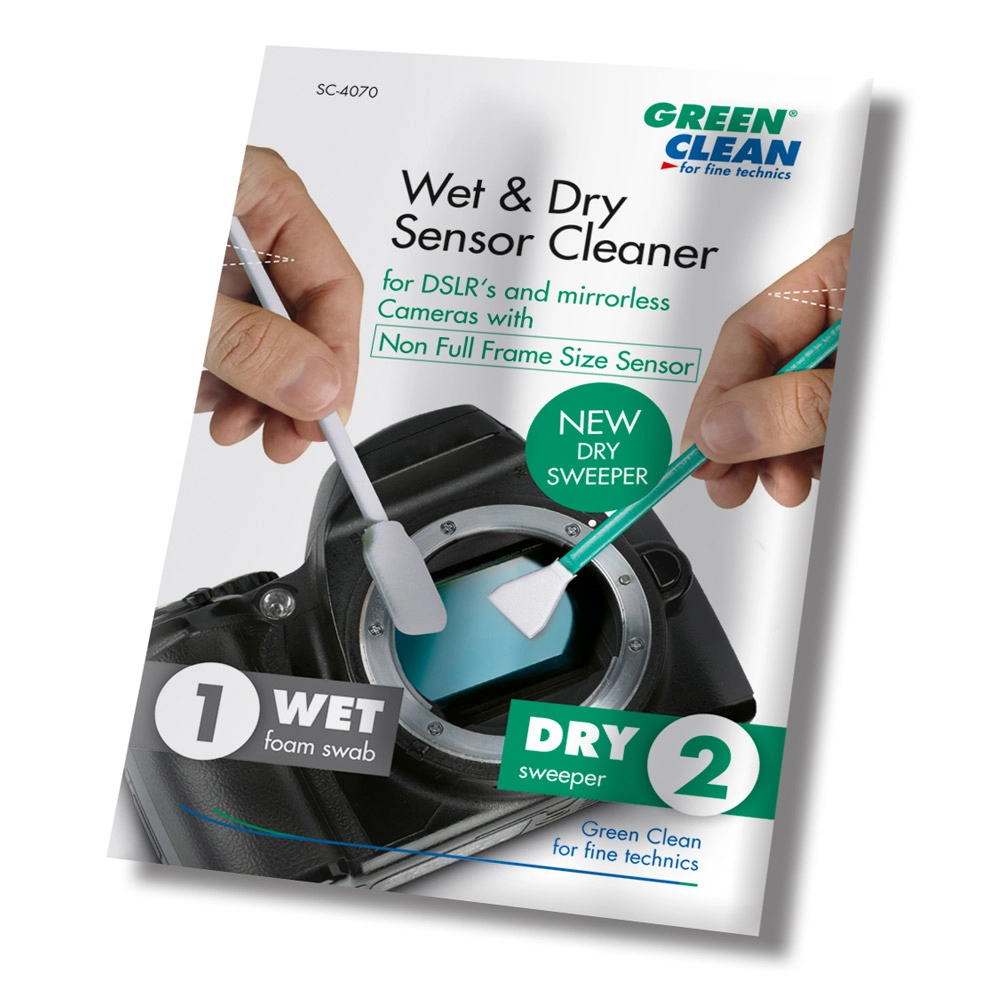 Green Clean Wet & Dry Sensor Cleaner 25 25pk Sensor Swab for Full Frame sensor