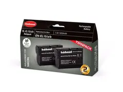 Hähnel batteripakke Nikon HL-EL15HP Twin pack