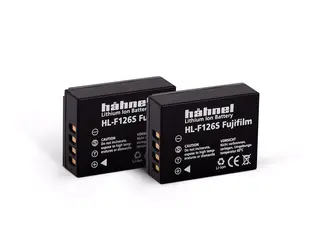 H&#228;hnel batteripakke Fuji HL-F126S 2pk Twin pack. Erst. Fujifilm NP-W126S