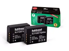 H&#228;hnel batteripakke Fuji HL-F126S 2pk Twin pack. Erst. Fujifilm NP-W126S