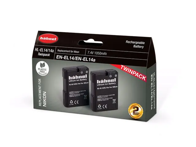 Hähnel batteripakke Nikon HL-EL14 / 14a Twin Pack 
