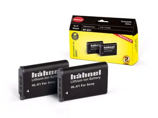 Hähnel batteripakke Sony HL-X1 Twin pack kamerabatteri NP-BX1