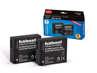 Hähnel batteripakke Panasonic HL-PLG10HP Twin pack. Erstatning DMW-BLG10E