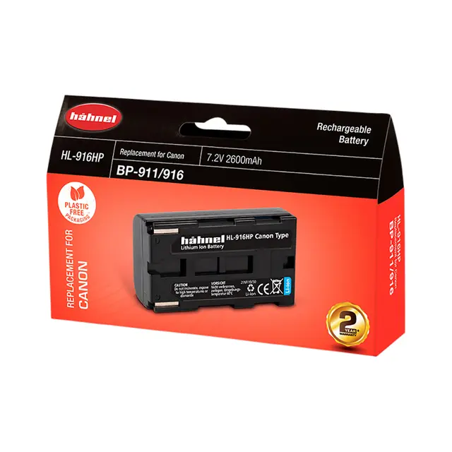 Hähnel Batteri HL-916HP Canon 9xx serie Oppladbart batt Canon m.fl. (BP-915/916) 