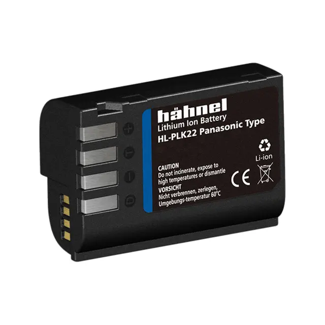 Hähnel Batteri Panasonic HL-PLK22 Tilsvarer Panasonic DMW-BLK22 