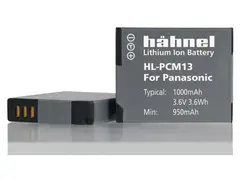 Hähnel batteri Panasonic HL-PCM13 Erstatning for Panasonic DMW-BCM13