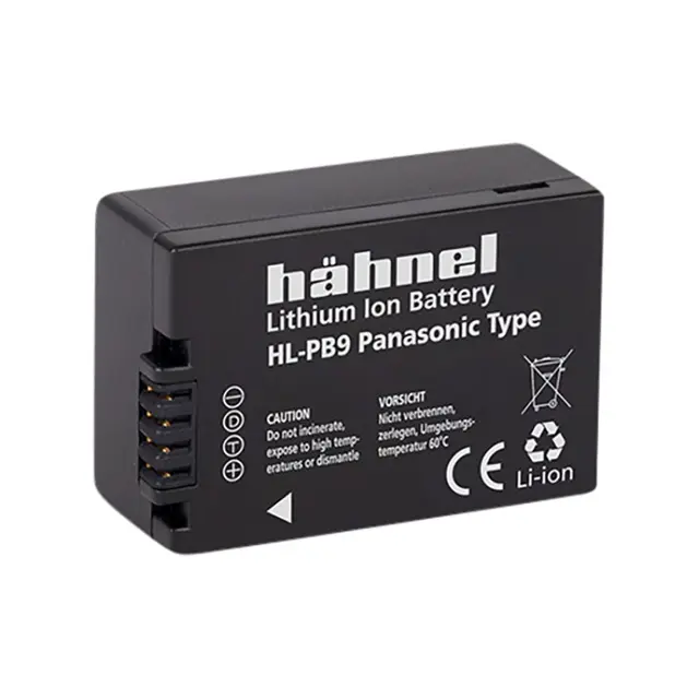 Hähnel Batteri Panasonic HL-PB9 Tilsvarer Panasonic DMW-BMB9 