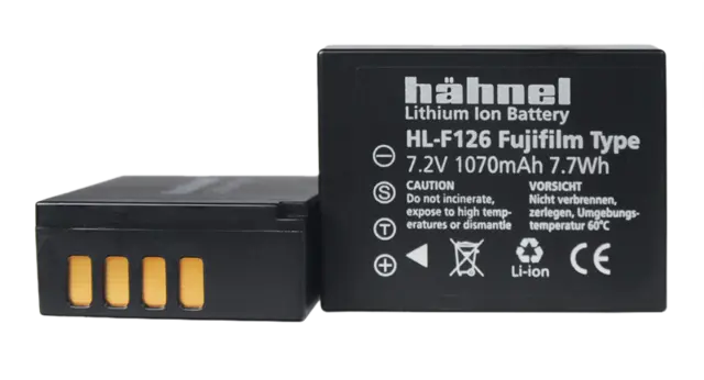 Hähnel Batteri HL-F126S Fujifilm (W126) Tilsvarer Fujifilm W126s 