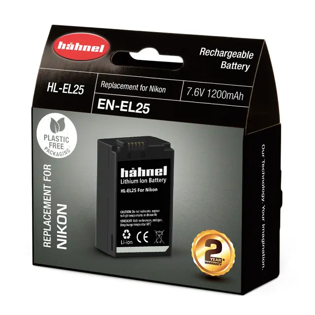 Hähnel Battery Nikon HL-EL25 Erstatter EN-EL25 