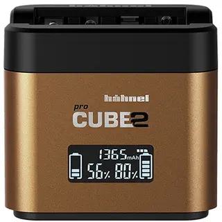 H&#228;hnel Procube 2 Twin Charger Olympus Dobbellader for BLN-1, BLS-5 m.fl.