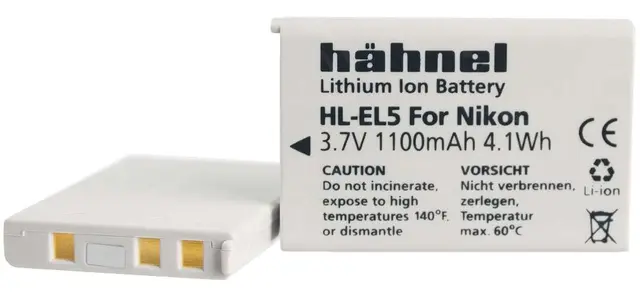 Hähnel batteri Nikon  HL-EL5 erstatning for Nikon EN-EL5 