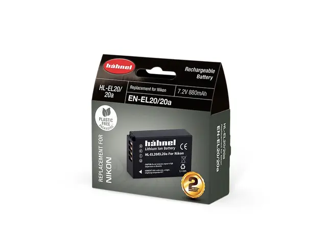 Hähnel Batteri Nikon HL-EL20 Tilsvarer Nikon EN-EL20/20A 