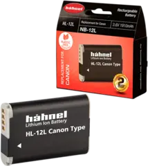 H&#228;hnel Batteri Canon HL-12L Erstatning for Canon NB-12L