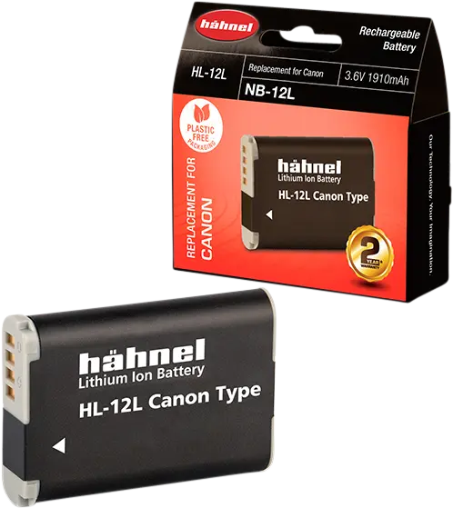 Hähnel Batteri Canon HL-12L Erstatning for Canon NB-12L 