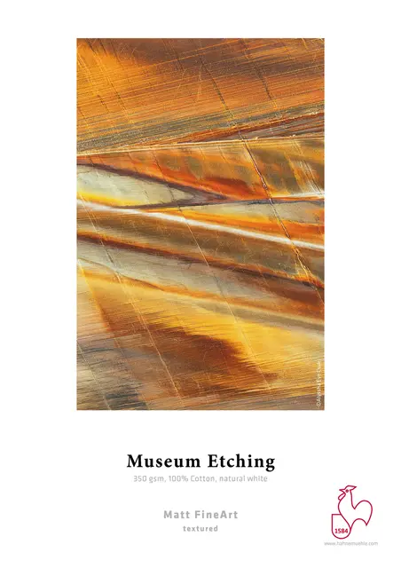 Hahnemühle Museum Etching 350 g/m² A3 - 25 ark  100% Cotton, natural white 
