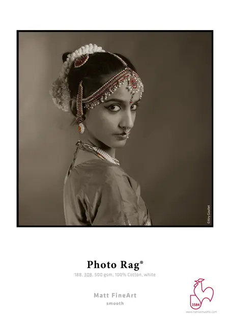 Hahnemühle Photo Rag 500gr Cotton white 24"x30" (610mmx 762mm) - 25 ark 