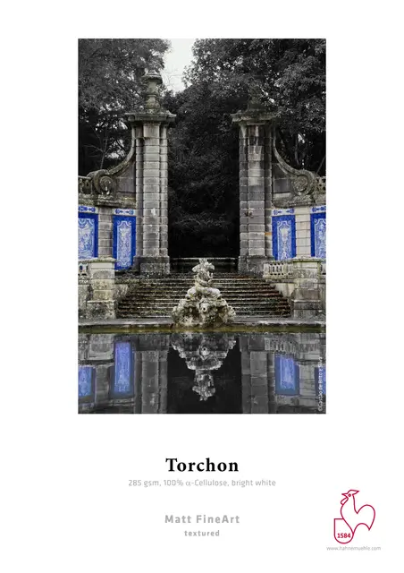 Hahnemühle Torchon 285gr Rull 24"x12m 100% a-Cellulose,br.white 