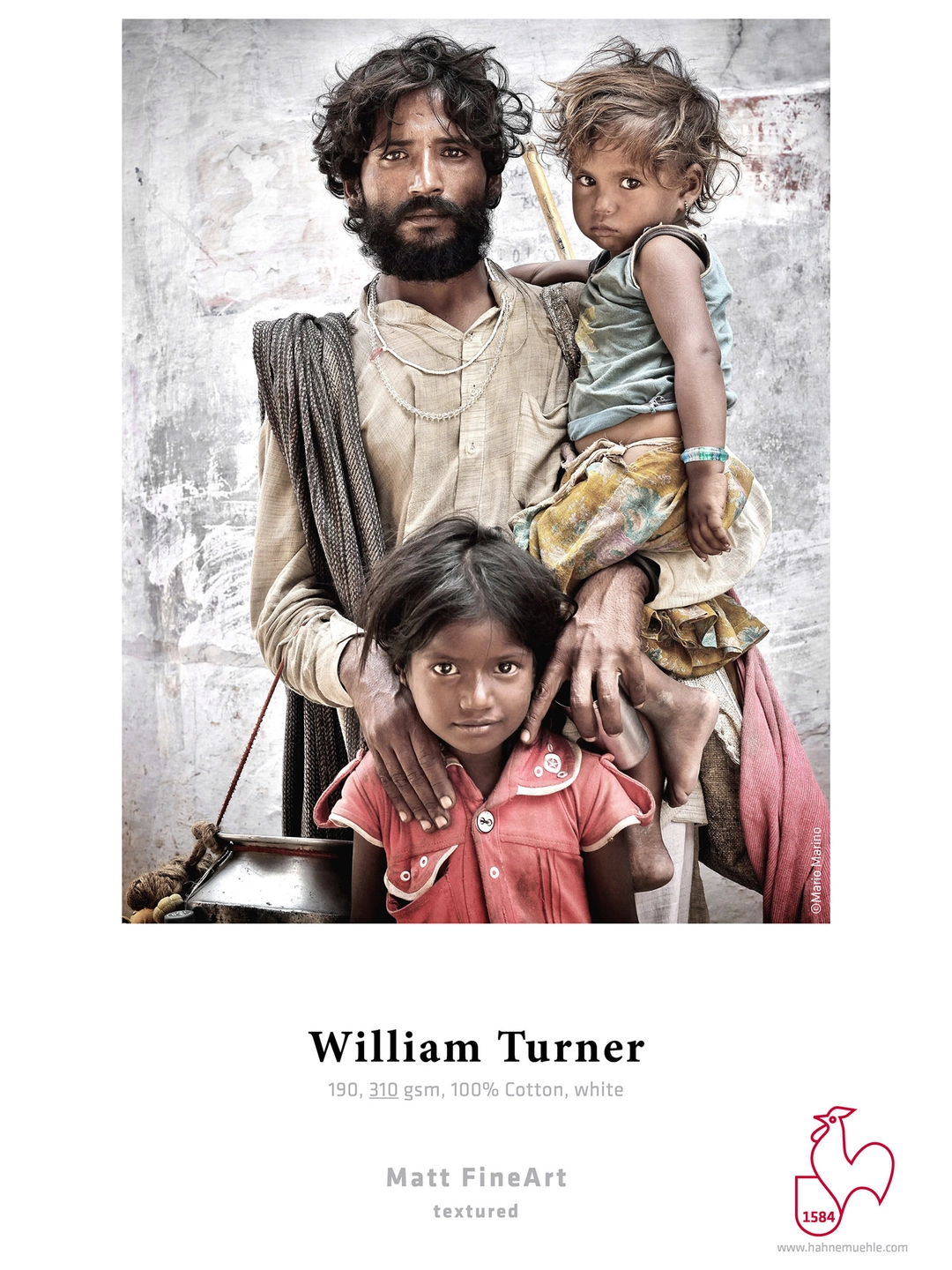 Hahnemühle William Turner 310g 24" Rull, 24"x12m 100% Cotton, white