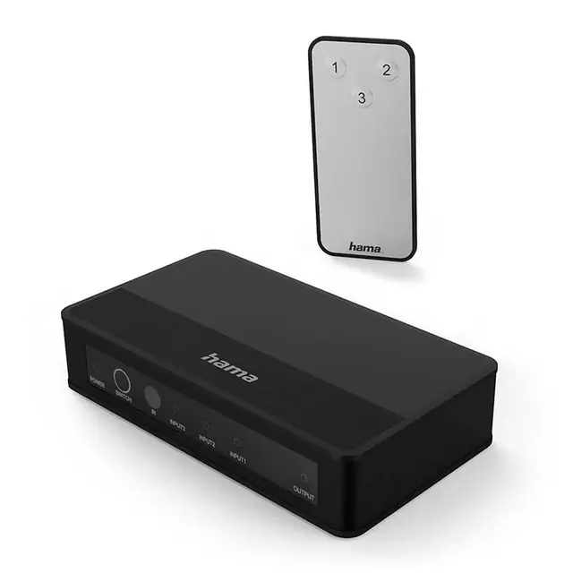 Hama HDMI Switcher 3x1 4K Med fjernkontroll 