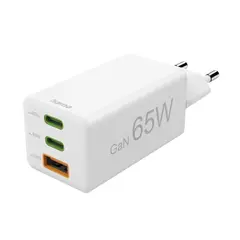 Hama Lader 2x USB-C 1x USB-A GaN 65W Hvit