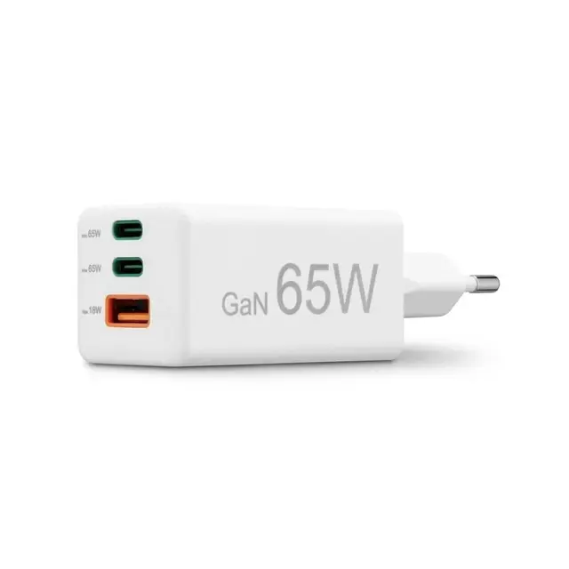 Hama Lader 2x USB-C 1x USB-A GaN 65W Hvit 