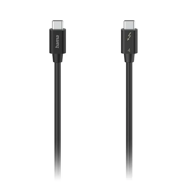 Hama USB-C Thunderbolt-3 & 4 Kabel 80cm 80cm 40Gbit/s Ultra-HD 8K 