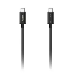 Hama USB-C Thunderbolt-3 &amp; 4 Kabel 50cm 50cm 40Gbps Svart USB-C Type