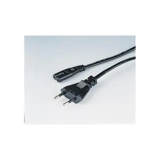 Hama str&#248;mkabel 1,8m svart 2pin Apparatkabel Euro standard