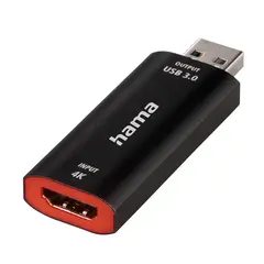 Hama Capture Card USB HDMI 4K til 1080p m/USB-C adapter