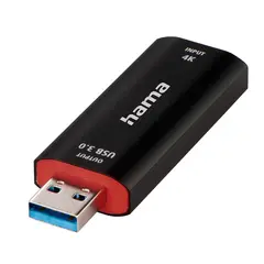 Hama Capture Card USB HDMI 4K til 1080p m/USB-C adapter