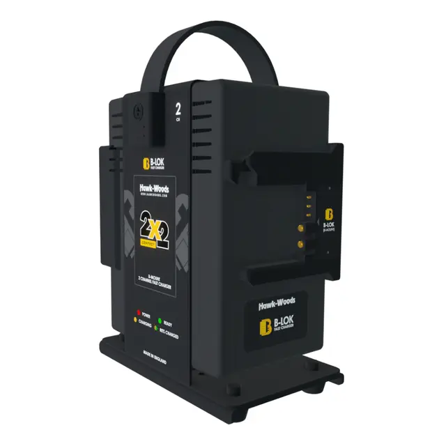 Hawk-Woods B-Lok Dual Hurtiglader 2x2 B-Mount Batteri lader 