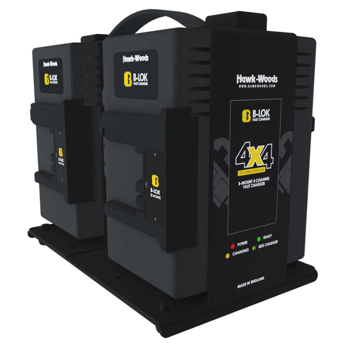 Hawk-Woods B-Lok Quad Hurtiglader 4x4 B-Mount Batterilader