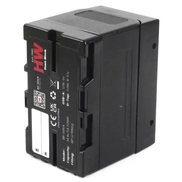 Hawk-Woods BP-50UX 50Wh 14.4v Lithium-Ion Sony BP-U battery 